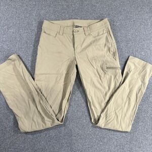 Eddie Bauer Womens Hiking Pants Size 4 Beige Outdoor Cargo Lightweight